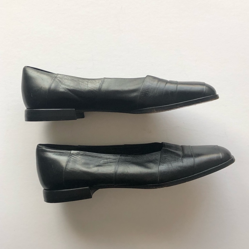 Immagini Italian black leather flats